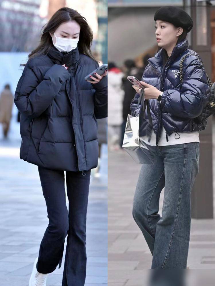 衣、羽绒服齐上阵果然她们最懂冬天！凯发体育赞助被北京街拍“暖到了”大(图4)